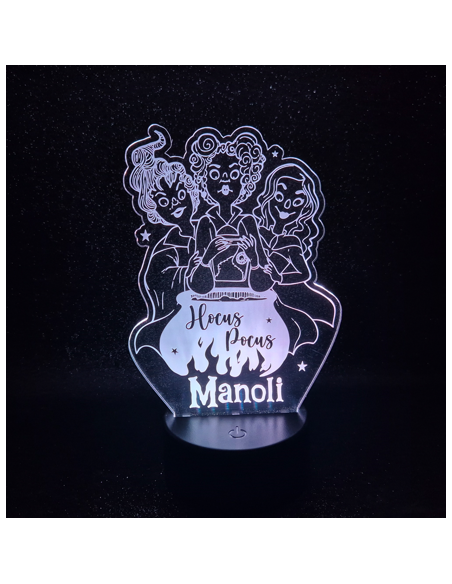 Lámpara LED Personalizada – Hocus Pocus
