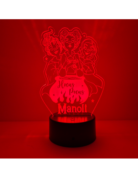 Lámpara LED Personalizada – Hocus Pocus