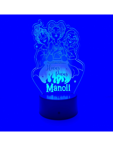 Lámpara LED Personalizada – Hocus Pocus