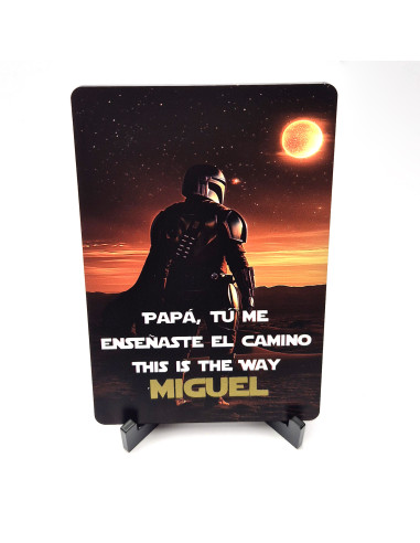 Placa Personalizada para Papá – Regalo Friki Original
