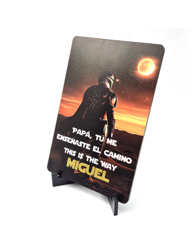 Placa Personalizada para Papá – Regalo Friki Original