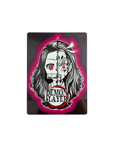 Lámina Nezuko Kamado de Aluminio 15x20 | Demon Slayer