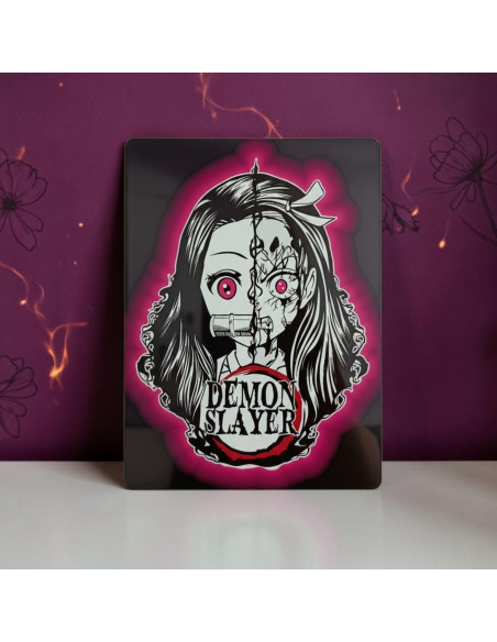 Lámina Nezuko Kamado de Aluminio 15x20 | Demon Slayer